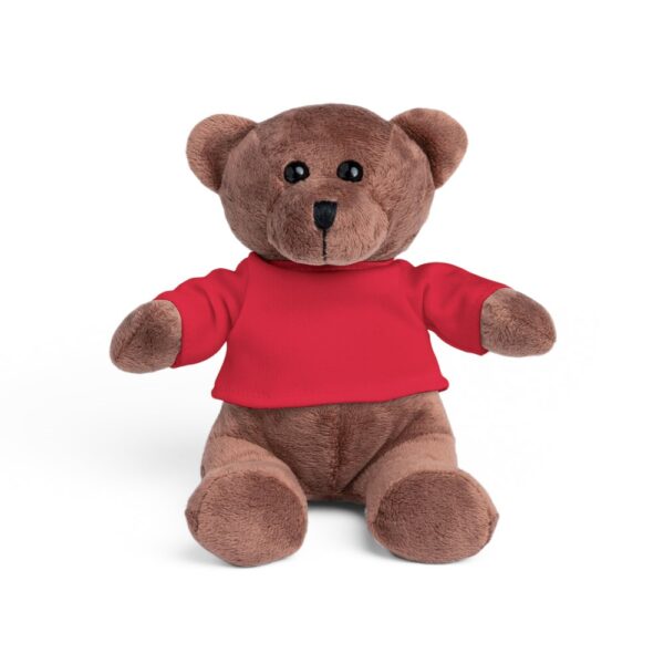 BEAR. Plyšová hračka medvedíka s tričkom - Červená