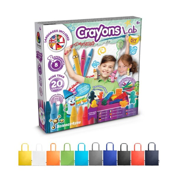 Crayon Factory Kit II. Vzdelávacia hra pre deti dodávané so skladacou darčekovou taškou 190t