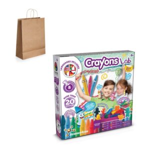 Crayon Factory Kit IV. Vzdelávacia hra pre deti dodáva sa s darčekovou taškou z kraftového papiera (115 g/m²)