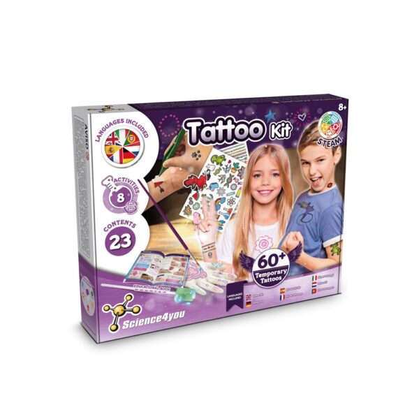 Tattoo Factory Kit I. Vzdelávacia hra pre deti - Viacfarebná