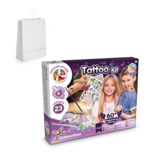 Tattoo Factory Kit II. Vzdelávacia hra pre deti dodáva sa s darčekovou taškou z kraftového papiera (100 g/m²)
