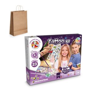 Tattoo Factory Kit III. Vzdelávacia hra pre deti dodáva sa s darčekovou taškou z kraftového papiera (115 g/m²)