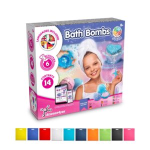 Bath Bombs Kit IV. Vzdelávacia hra pre deti dodáva sa s darčekovým vreckom z netkanej textílie (80 g/m²)