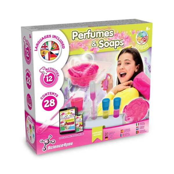 Perfume & Soap Factory Kit III. Vzdelávacia hra pre deti dodáva sa s darčekovou taškou z kraftového papiera (115 g/m²) - Prírodná