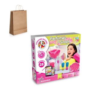 Perfume & Soap Factory Kit III. Vzdelávacia hra pre deti dodáva sa s darčekovou taškou z kraftového papiera (115 g/m²)