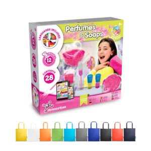 Perfume & Soap Factory Kit V. Vzdelávacia hra pre deti dodávané so skladacou darčekovou taškou 190t