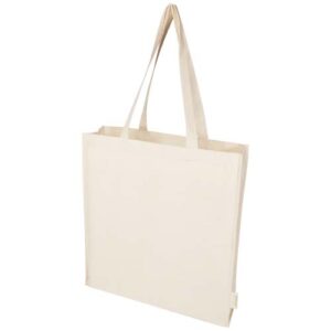 Orissa 180 g/m² organické full gusset tote bag 14L - Prírodné