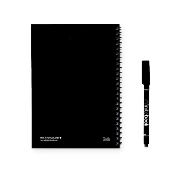 INFINITEBOOK LINED A5. A5 Infinitebook with flexible cover and 15 lined whiteboard pages