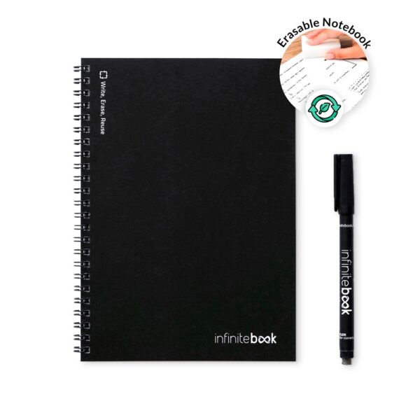 INFINITEBOOK LINED A5. A5 Infinitebook with flexible cover and 15 lined whiteboard pages