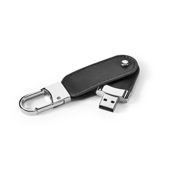 BRAGG 8GB. 8GB PU USB pamäť s karabínkovým klipom